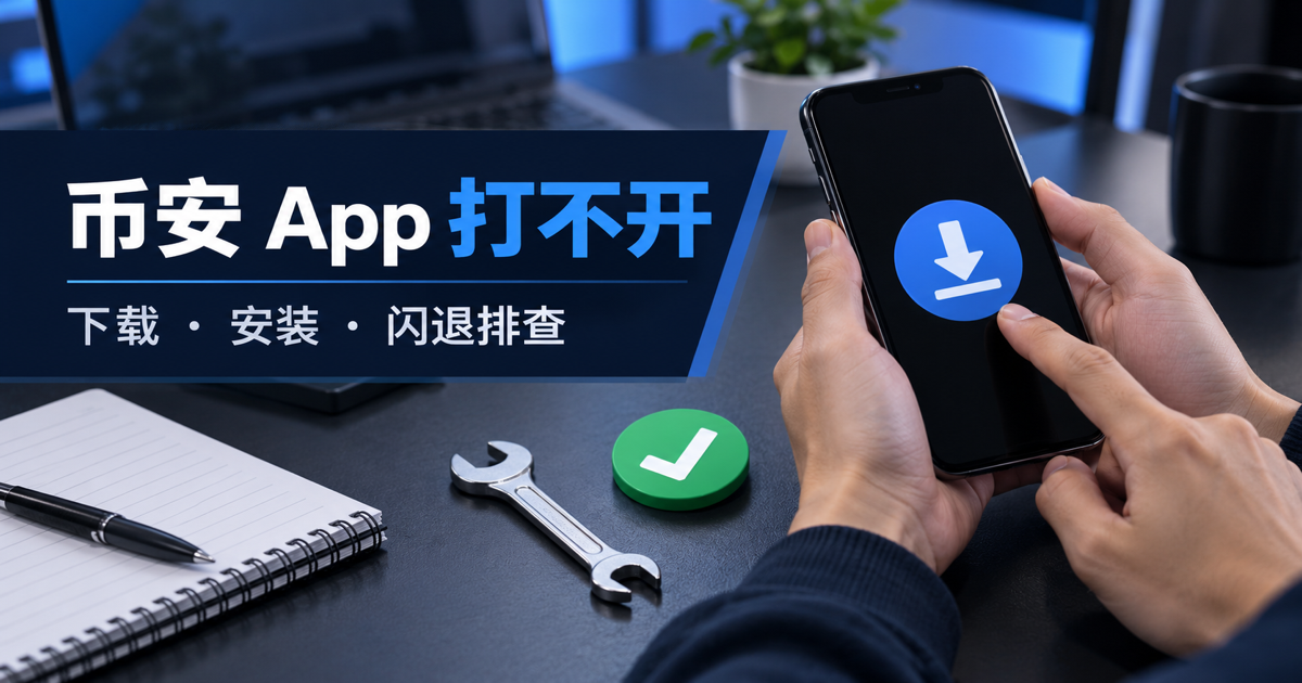 币安 App 打不开封面图：下载、安装与闪退排查