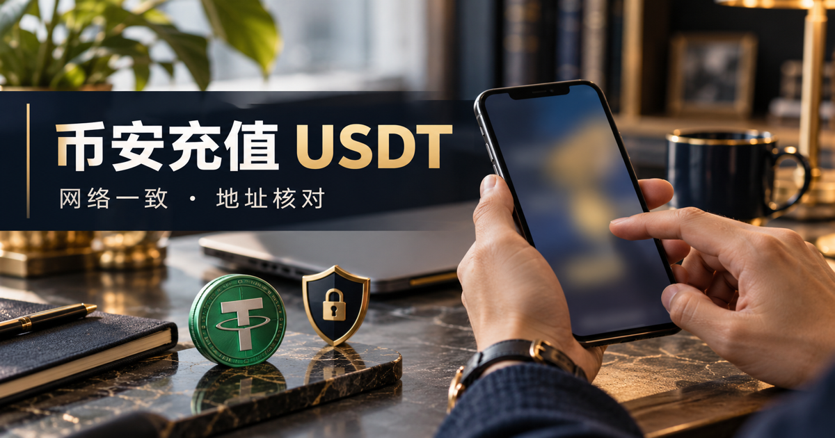 币安充值 USDT 封面图：网络一致、地址核对