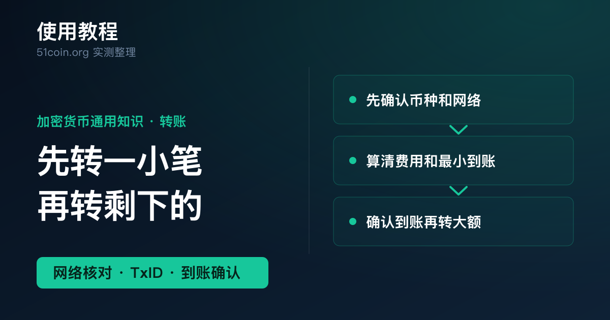 小额测试转账教程封面