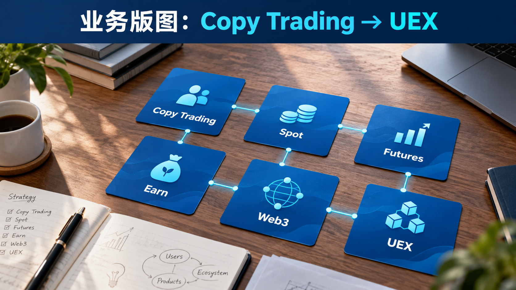 Bitget 业务版图：Copy Trading、现货、合约、理财、Web3 和 UEX